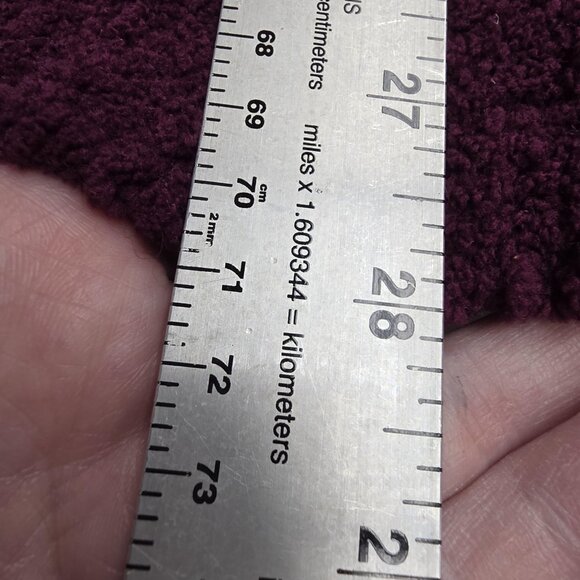 RUSS by Liz Claiborne Sweater Womens XL 16/18 White Burgundy Fair Isle Knit - Picture 10 of 10